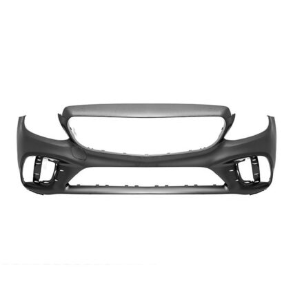 Bumper Cover Front A205/C205/W205/S205 w/AMG Styling Pkg w/o Sur View w/o Active Park Assist Primed for Mercedes-Benz C300 Convertible Coupe Wagon Sedan 2019–2023