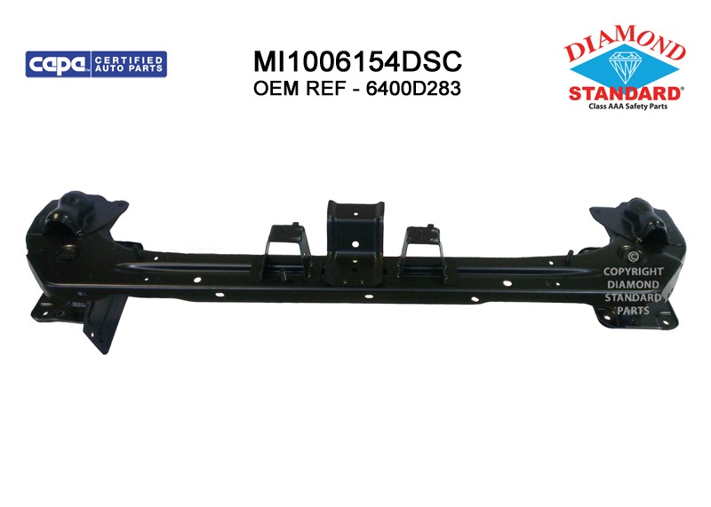 Bumper Cover Reinforcement Front CAPA for Mitsubishi Outlander 2007–2009