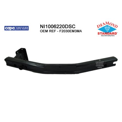 Bumper Cover Reinforcement Front CAPA for Nissan Versa Sedan Hatchback 2007–2011