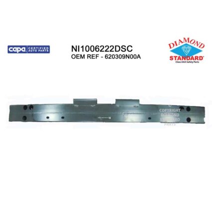 Bumper Cover Reinforcement Front CAPA for Nissan Maxima 2009–2014