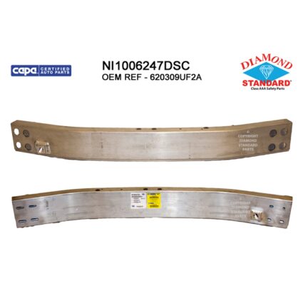 Bumper Cover Reinforcement Front To 5-19 CAPA for Nissan Murano 2015–2019