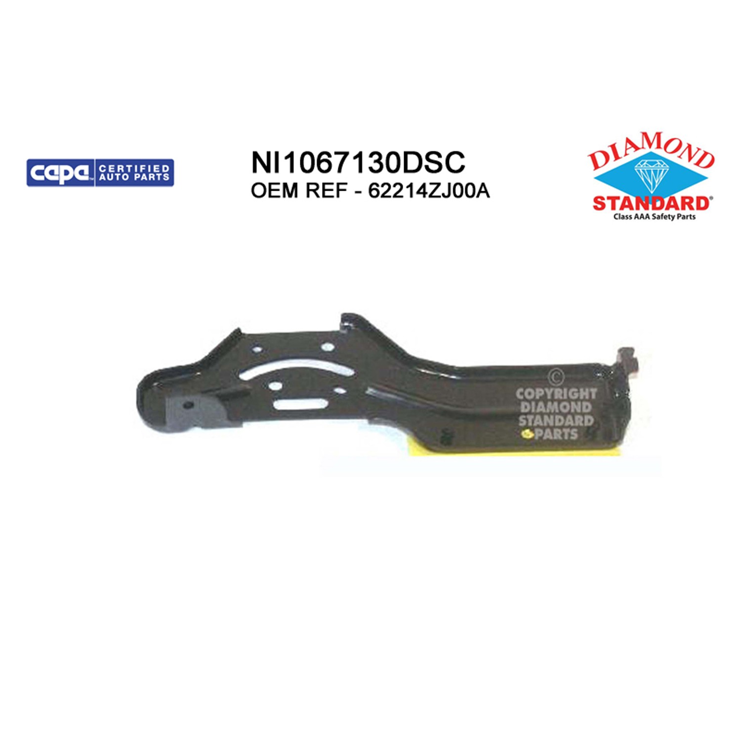 Bumper Bracket Front Right Bumper Stay CAPA for Nissan Armada Pathfinder Armada TITAN