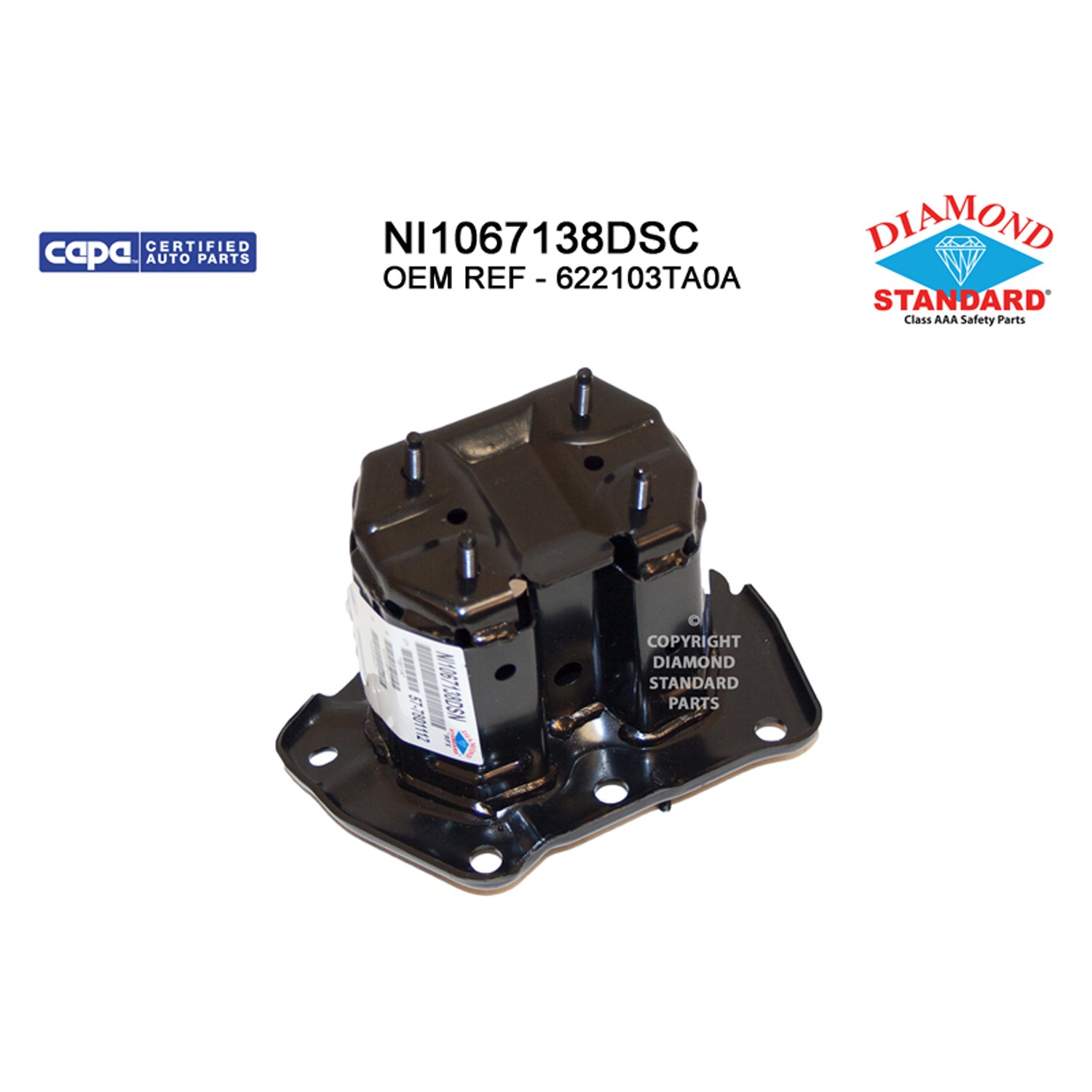 Bumper Bracket Front Right CAPA for Nissan Altima Sedan 2013–2018