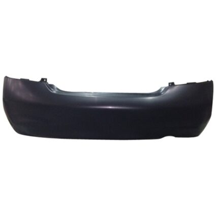 Bumper Cover Rear w/o Park Assist Sensor Holes Primed for Nissan Versa Sedan 2012–2014