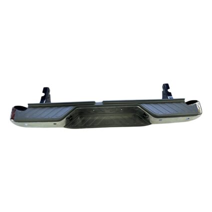 Bumper Assembly Rear w/Rear Object Sensors w/o Sensors w/o Harness Chrome CAPA for Nissan Frontier 2013–2019