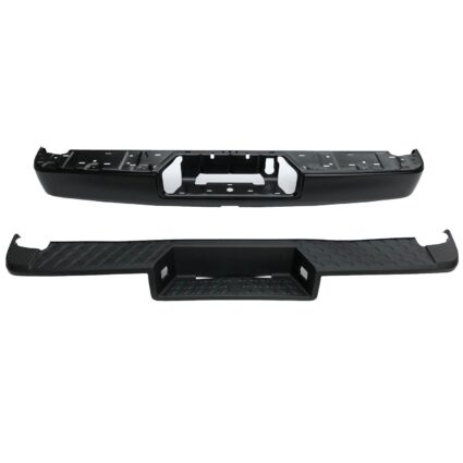 Bumper Assembly Rear w/Towing Pkg Face Bar/Step Pad Black CAPA for Nissan TITAN TITAN XD