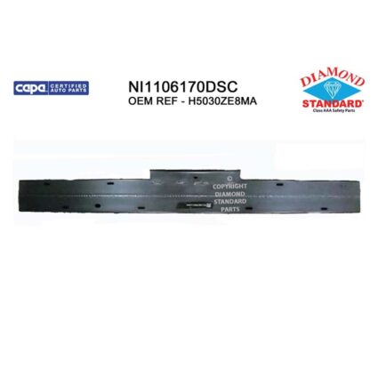 Bumper Cover Reinforcement Rear CAPA for Nissan Sentra 2009–2012