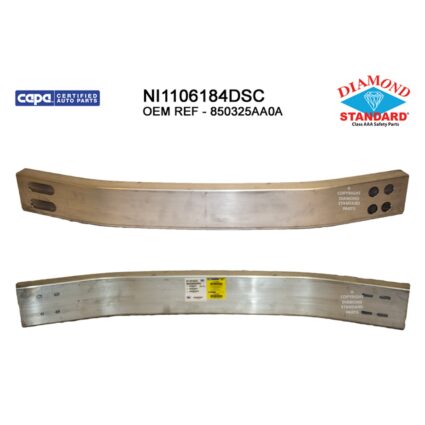 Bumper Cover Reinforcement Rear CAPA for Nissan Murano 2015–2023