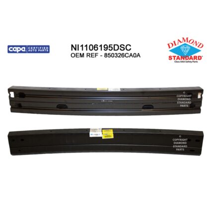 Bumper Cover Reinforcement Rear CAPA for Nissan Altima 2019–2023