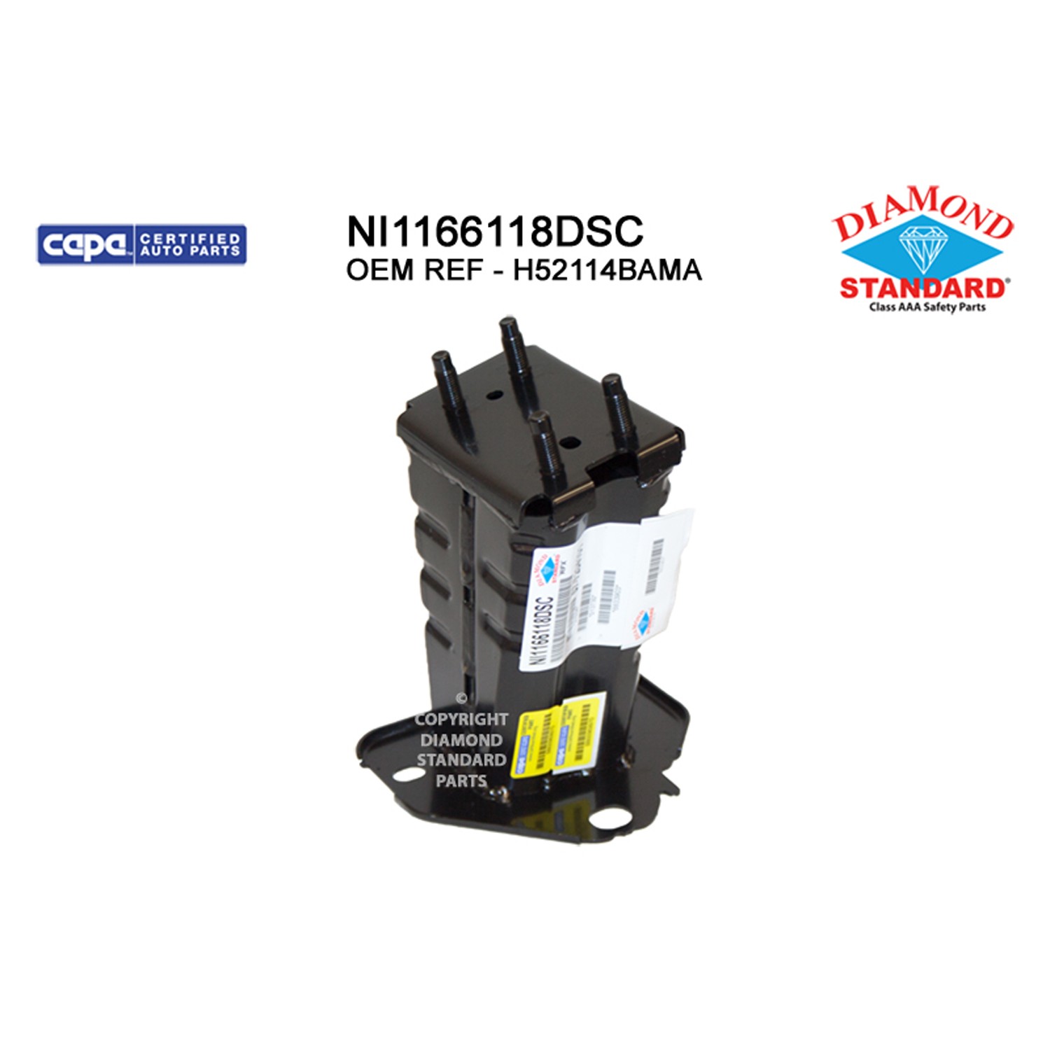 Bumper Bracket Rear Left USA Built CAPA for Nissan Rogue 2014–2020