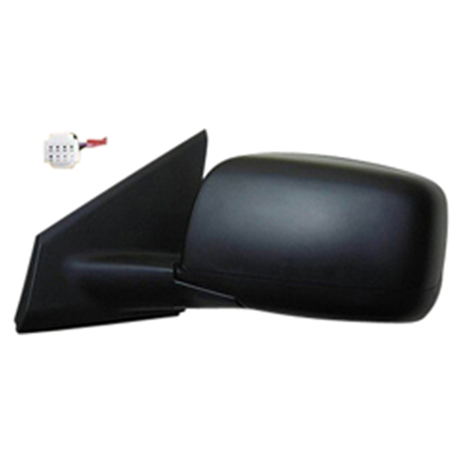 Door Mirror Assembly Left Power Heated w/o Side View Camera w/Cover Textured for Nissan Rogue Rogue Select