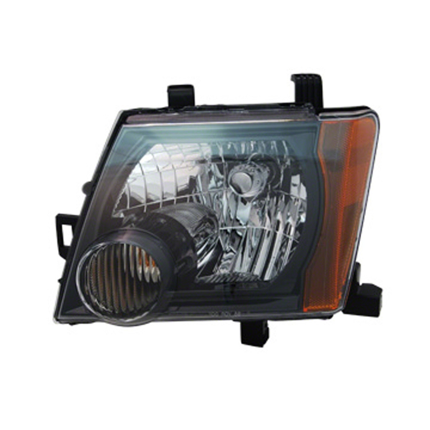 Headlight Assembly Composite Left Black Bezel CAPA for Nissan Xterra 2008–2015