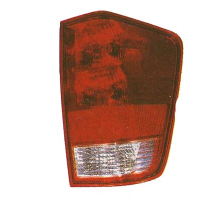 Tail Light Housing Left w/o Utility Compartment Includes Lens for Nissan TITAN 2004–2015