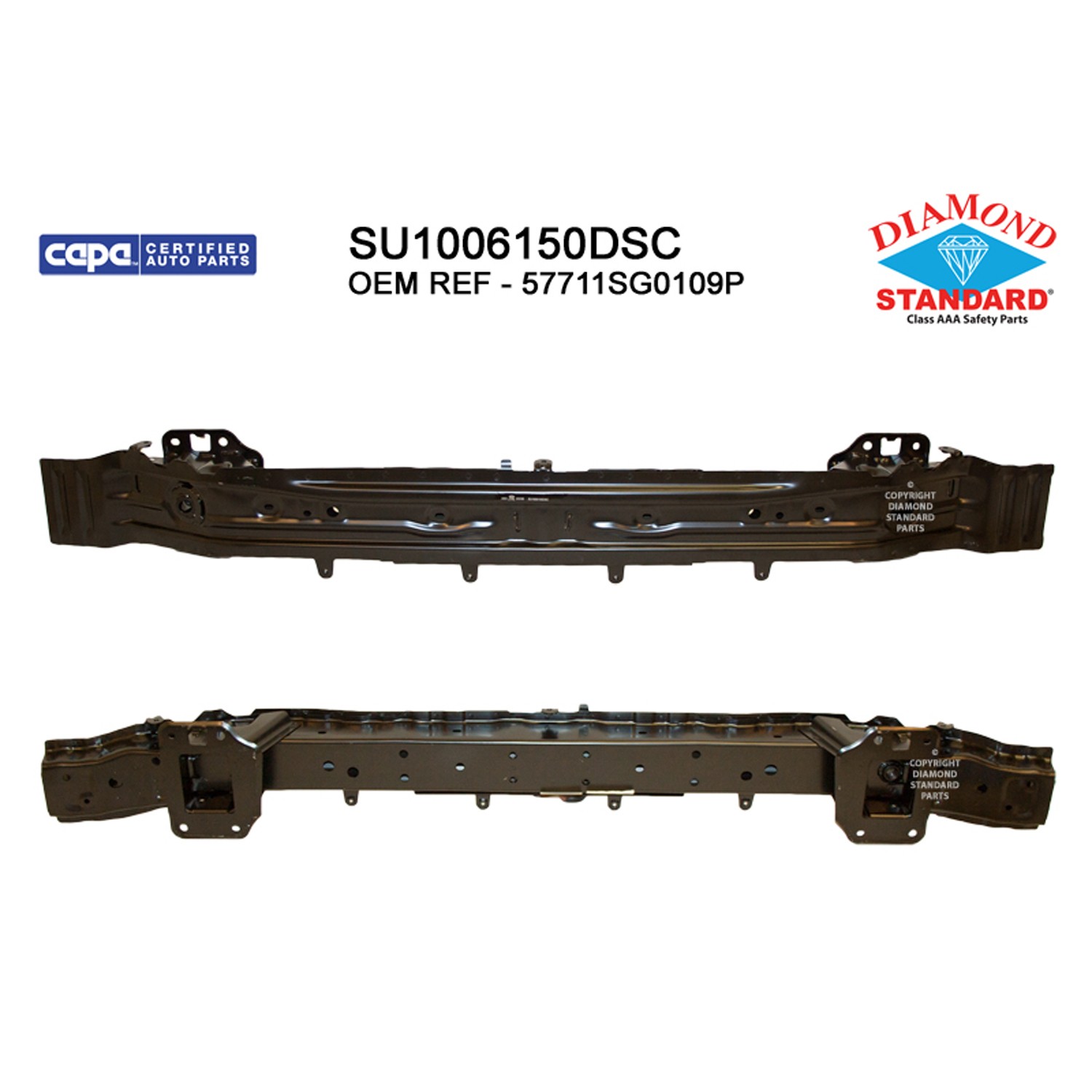 Bumper Cover Reinforcement Front CAPA for Subaru Forester 2014–2018