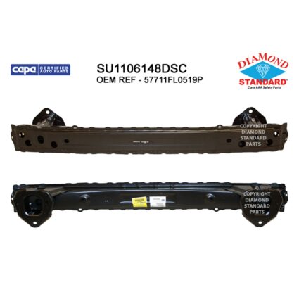 Bumper Cover Reinforcement Rear CAPA for Subaru Crosstrek 2018–2023