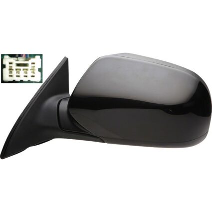 Door Mirror Assembly Left Power Heated Includes Textured Black & PTM Cover for Subaru Legacy Outback