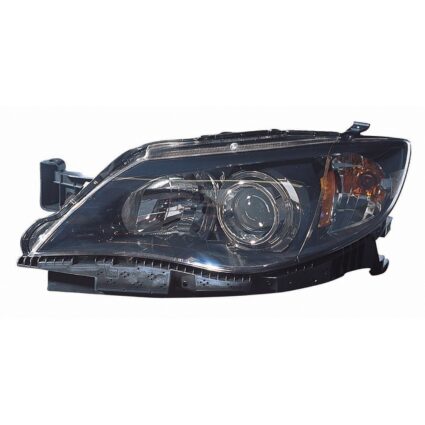 Headlight Assembly Composite Left Black CAPA for Subaru Impreza Sedan 2.5i 2.5i Limited 2.5i Premium 2008–2011