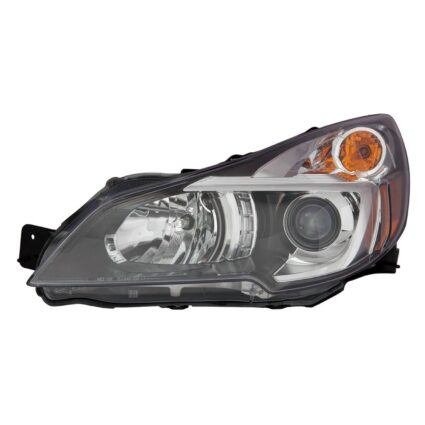 Headlight Assembly Composite Left Black Bezel for Subaru Legacy Outback