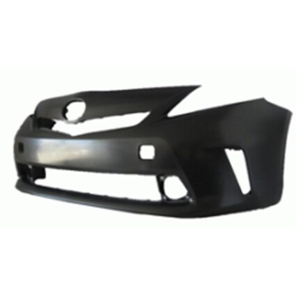 Bumper Cover Front Halogen Headlamps w/o Pre-Collision System Primed CAPA for Toyota Prius V 2012–2014