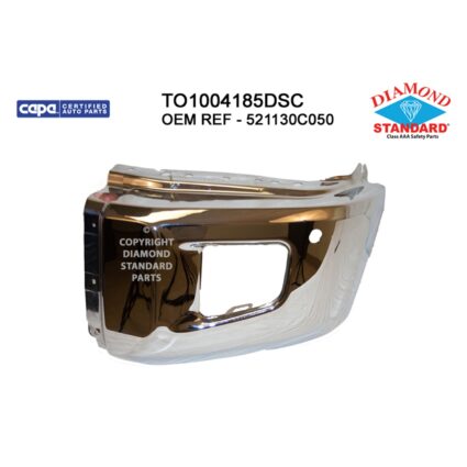 Bumper Extension Front Left Outer w/Parking Assist CAPA for Toyota Tundra Limited 1794 Edition SR5 1794 2014–2021