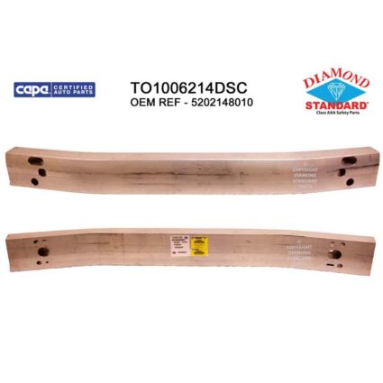 Bumper Cover Reinforcement Front CAPA for Toyota Highlander 2008–2010