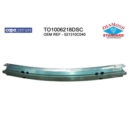 Bumper Cover Reinforcement Front w/o Laser Cruise Control CAPA for Toyota Sequoia Tundra