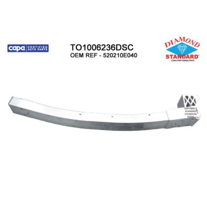 Bumper Cover Reinforcement Front CAPA for Toyota Highlander 2014–2019