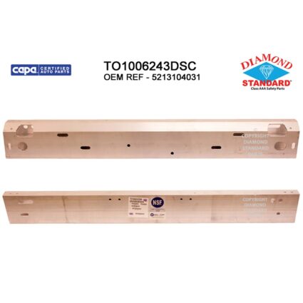 Bumper Cover Reinforcement Front CAPA for Toyota Tacoma 2016–2023