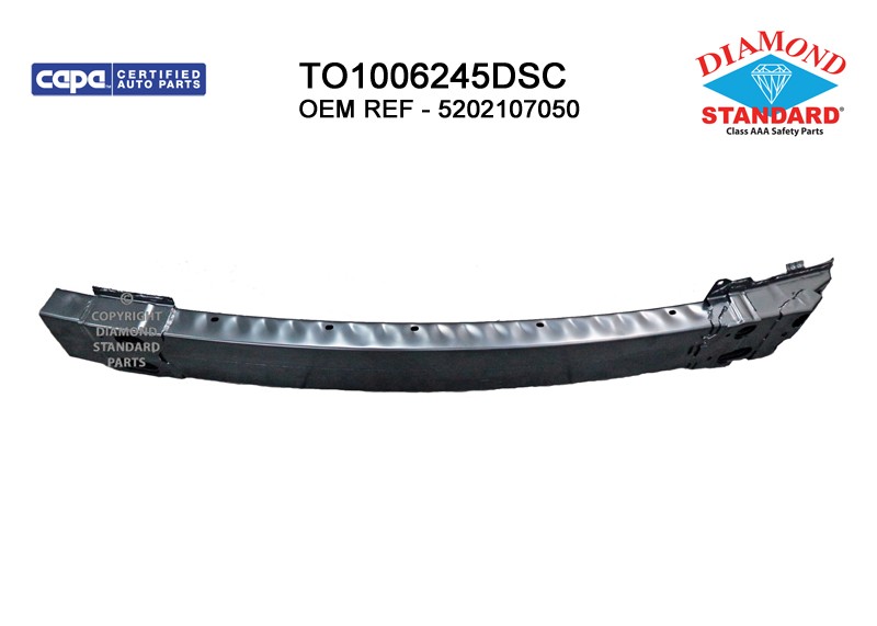 Bumper Cover Reinforcement Front CAPA for Toyota Avalon 2016–2018