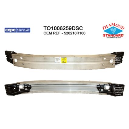 Bumper Cover Reinforcement Front CAPA for Toyota RAV4 2019–2024