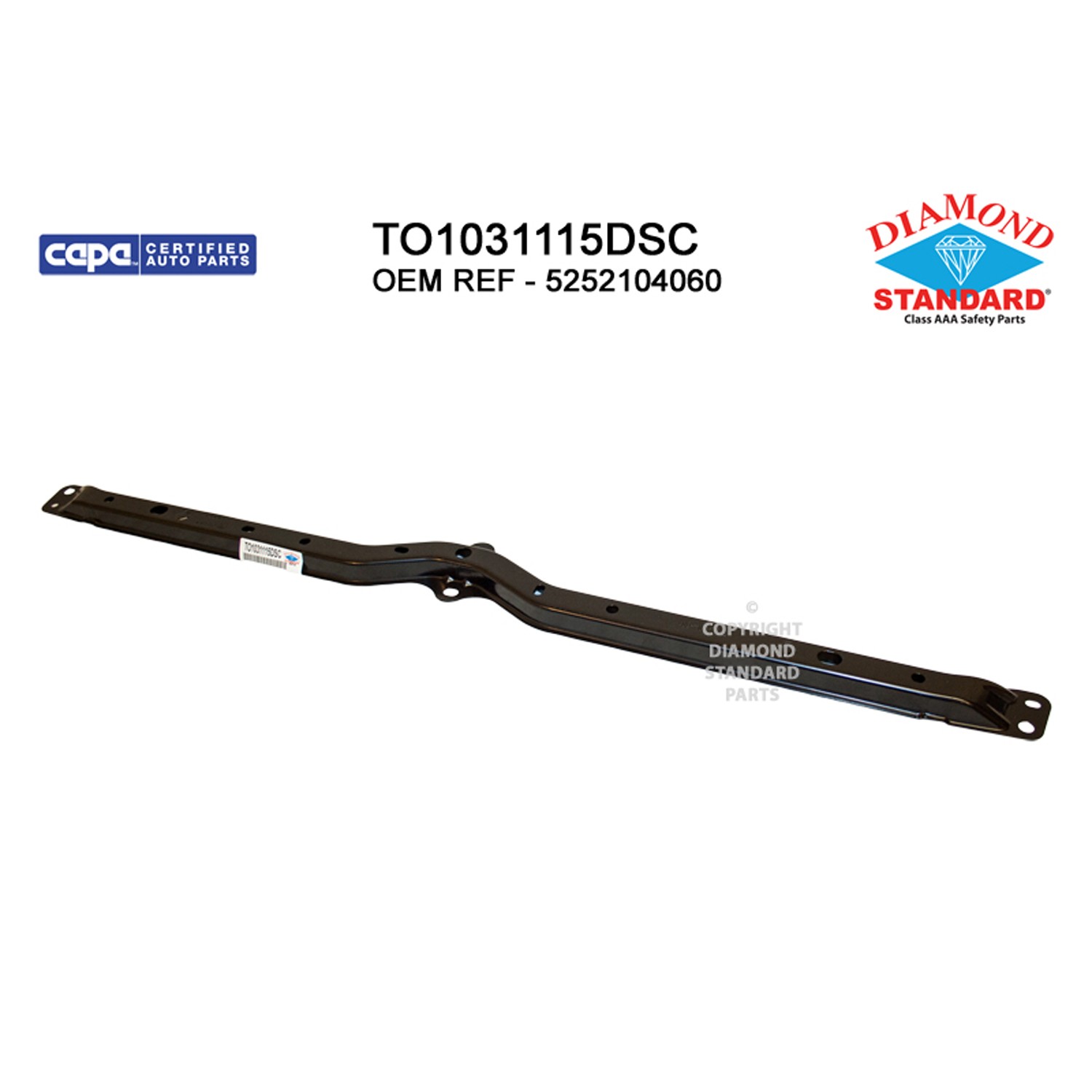 Bumper Cover Retainer Front Center CAPA for Toyota Tacoma 2016–2023