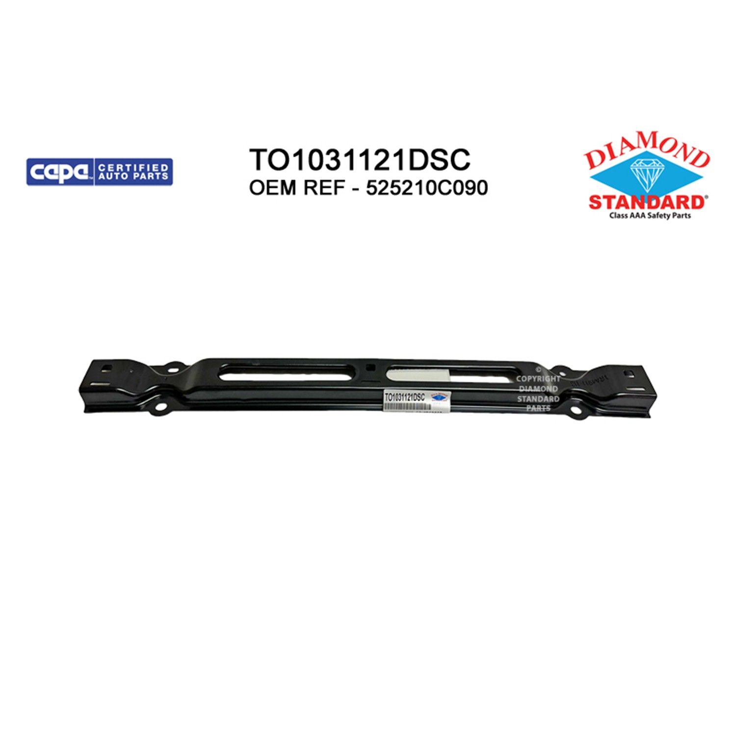 Bumper Cover Retainer Front Center Upper CAPA for Toyota Sequoia Tundra