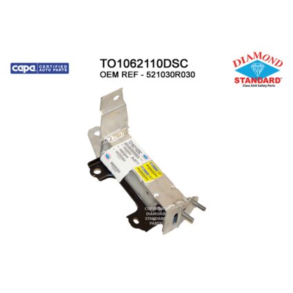 Bumper Support Front Left Lower Reinforcement Extension Bracket Japan Built CAPA for Lexus NX250 NX350 NX350h NX450h+ Toyota RAV4 RAV4 Prime Venza