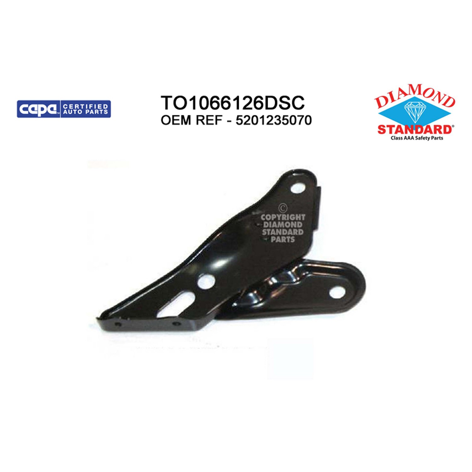 Bumper Bracket Front Left Bumper Arm CAPA for Toyota 4Runner 1999–2002