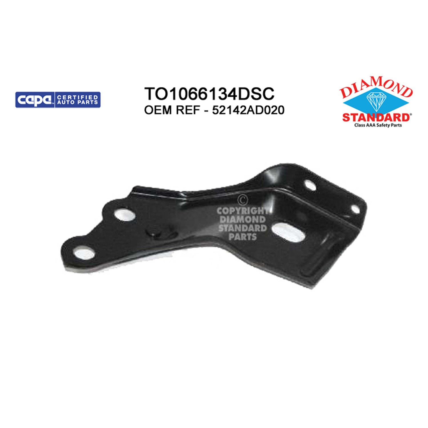 Bumper Bracket Front Left CAPA for Toyota Tacoma 2001–2004