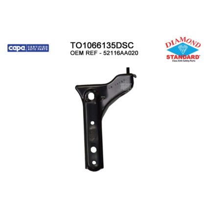 Bumper Bracket Front Left Reinforcement Support Steel USA Built CAPA for Toyota Camry 2002–2006