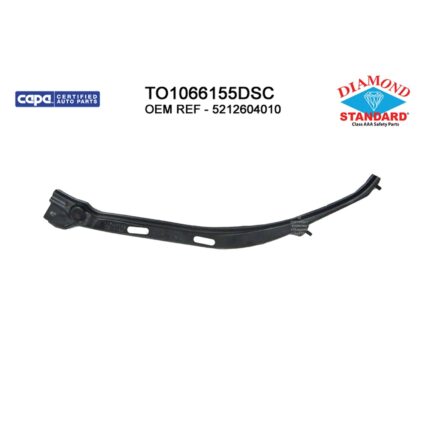 Bumper Bracket Front Left Outer Bracket CAPA for Toyota Tacoma 2005–2011