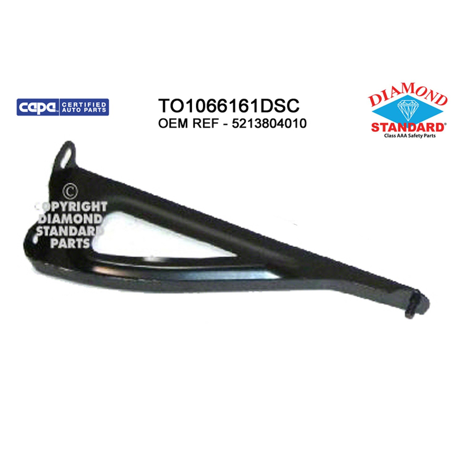 Bumper Bracket Front Left Reinforcement Bracket CAPA for Toyota Tacoma 2005–2011
