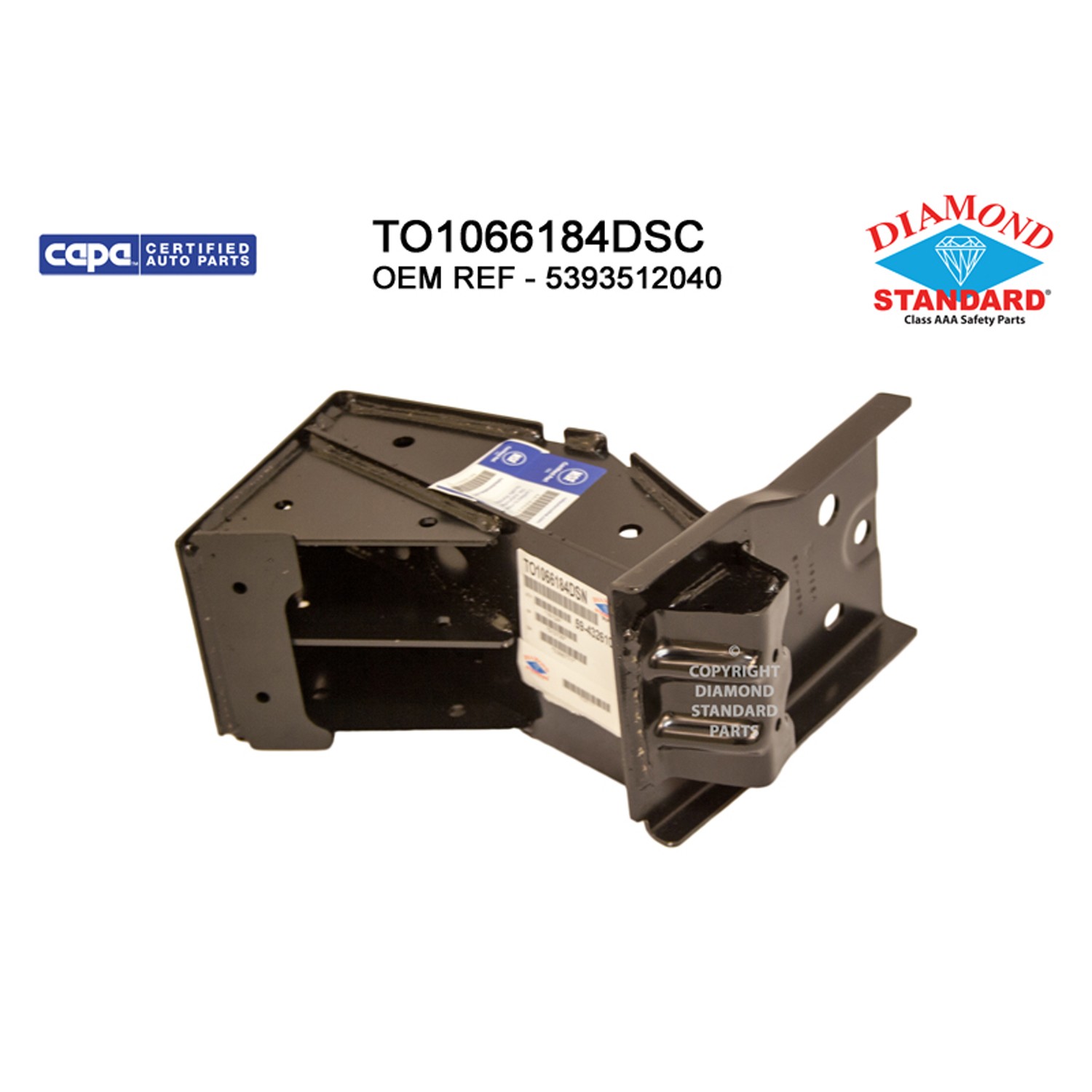 Bumper Bracket Front Left CAPA for Toyota Corolla 2017–2019