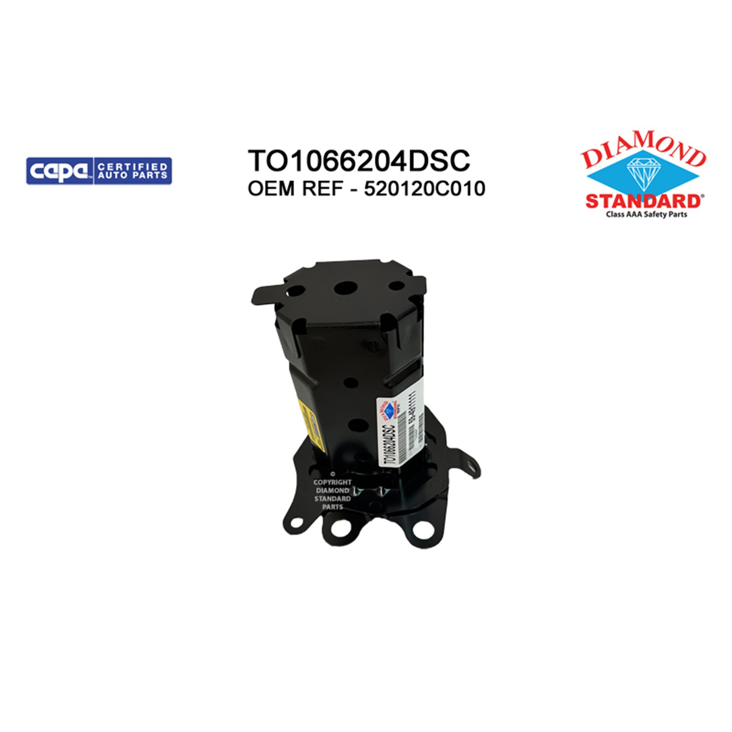 Bumper Bracket Front Left CAPA for Toyota Sequoia Tundra