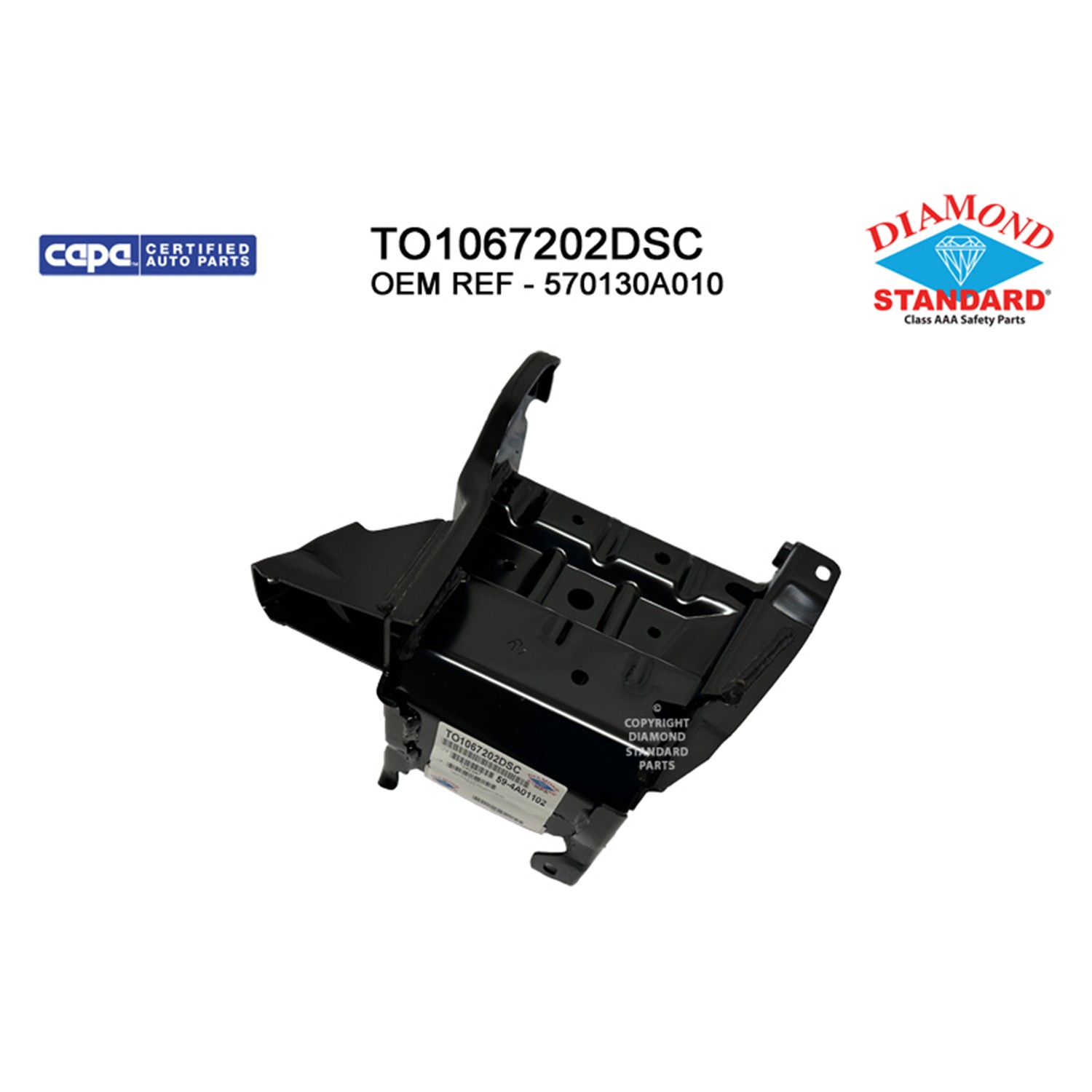 Bumper Bracket Front Right CAPA for Toyota Corolla Cross 2022–2024