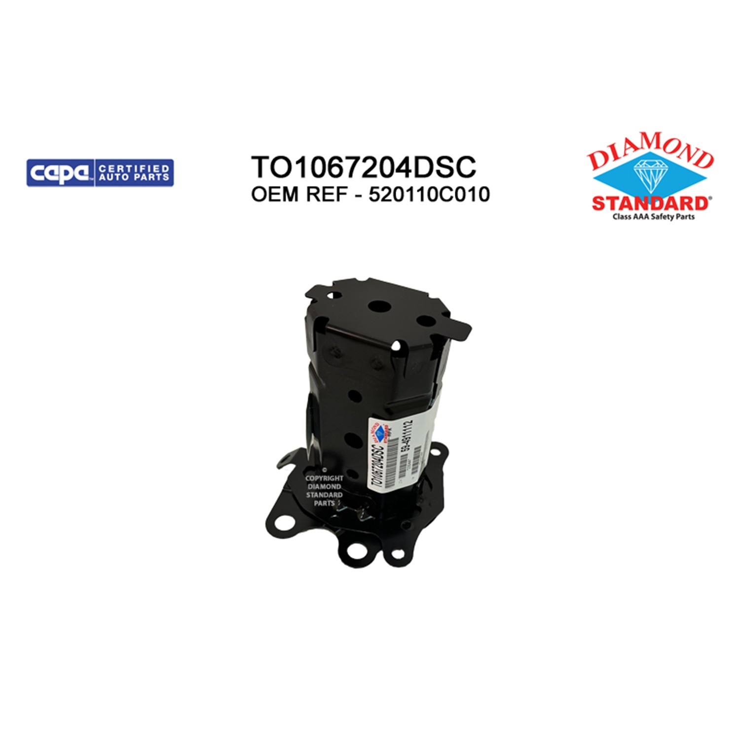 Bumper Bracket Front Right CAPA for Toyota Sequoia Tundra