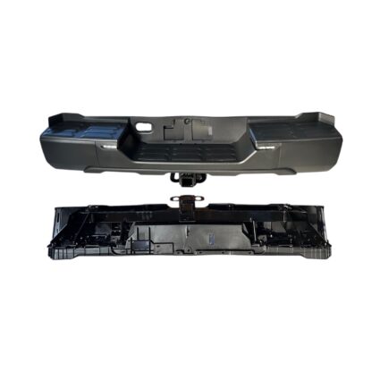 Bumper Assembly Rear w/o Parking Sensors w/Back-up Lamp w/Tow Hitch Black for Toyota Tundra 2022–2024