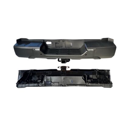 Bumper Assembly Rear w/Parking Sensors w/Back-up Lamp w/Tow Hitch Black for Toyota Tundra 2022–2024