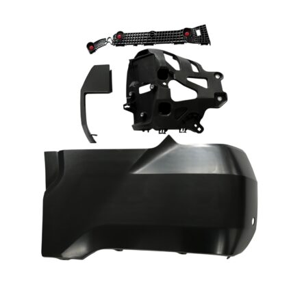 Bumper Extension Assembly Rear Left Outer w/o Wheel Opening Mouldings w/Parking Sensors Primed for Toyota Tundra 2022–2024