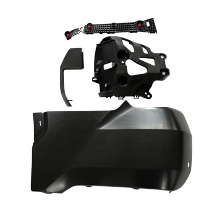 Bumper Extension Assembly Rear Left Outer w/Wheel Opening Mouldings w/Parking Sensors Primed for Toyota Tundra 2022–2024