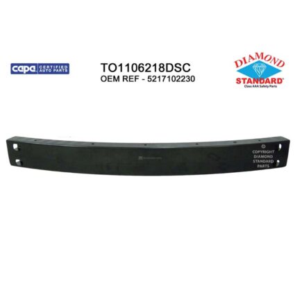 Bumper Cover Reinforcement Rear CAPA for Toyota Corolla 2014–2019