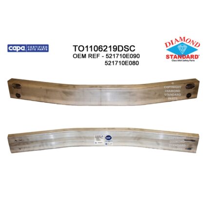 Bumper Cover Reinforcement Rear CAPA for Toyota Highlander 2014–2019