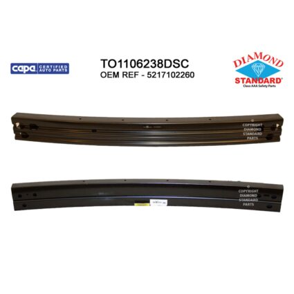 Bumper Cover Reinforcement Rear North America Built CAPA for Toyota Corolla Sedan 2020–2022