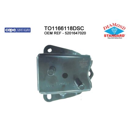 Bumper Bracket Rear Left CAPA for Toyota Prius 2010–2015